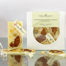 Load image into Gallery viewer, NEW Wholesale Wardrobe Scented Wax Tablets - Lemon Citrus fragrance