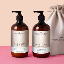 Load image into Gallery viewer, Hand and Body Wash + Lotion 2 x 500ml - Vanilla and Coconut Gift Set