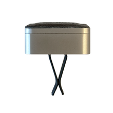 Load image into Gallery viewer, Car Diffuser Black Leather with Brushed Silver Zinc Alloy