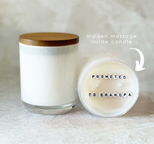 Load image into Gallery viewer, Secret Message Candle (wholesale) - PREGNANCY ANNOUNCEMENT