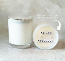 Load image into Gallery viewer, Secret Message Candle (wholesale) - PREGNANCY ANNOUNCEMENT