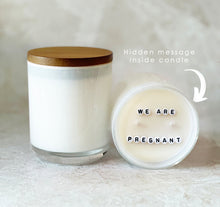 Load image into Gallery viewer, Secret Message Candle (wholesale) - PREGNANCY ANNOUNCEMENT