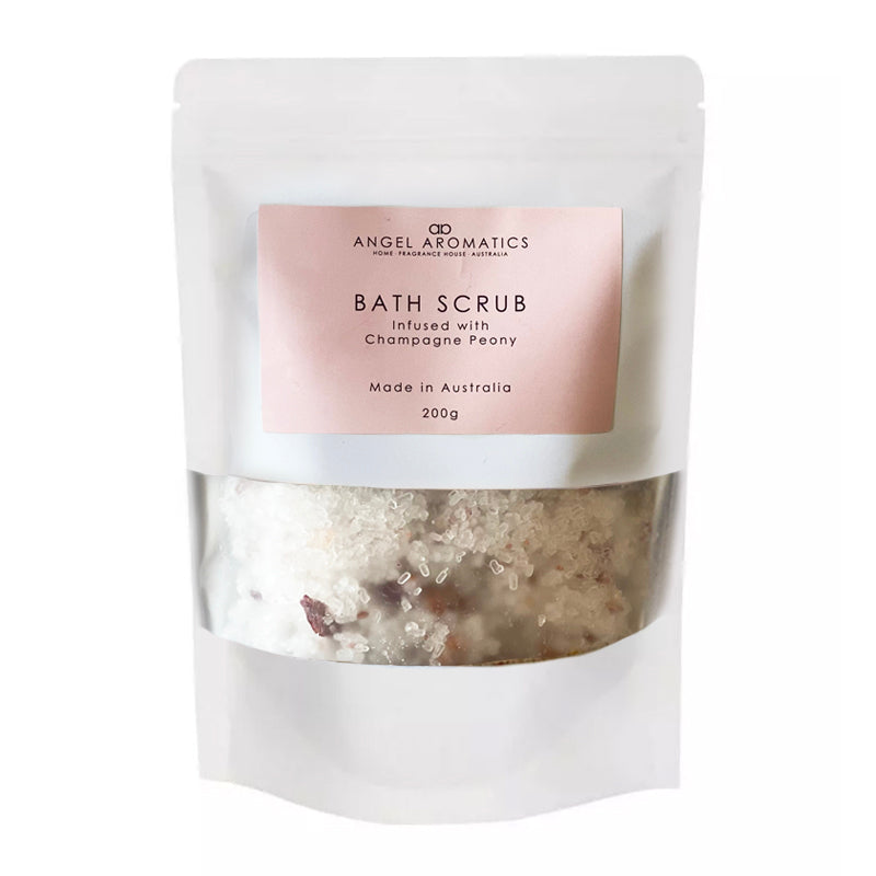 Body Scrub Infused with Champagne Peony Fragrance Angel Aromatics Wholesale