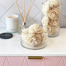 Load image into Gallery viewer, Balsa Wood Ivory Dahlia