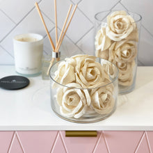 Load image into Gallery viewer, Balsa Wood Ivory Romantic Rose
