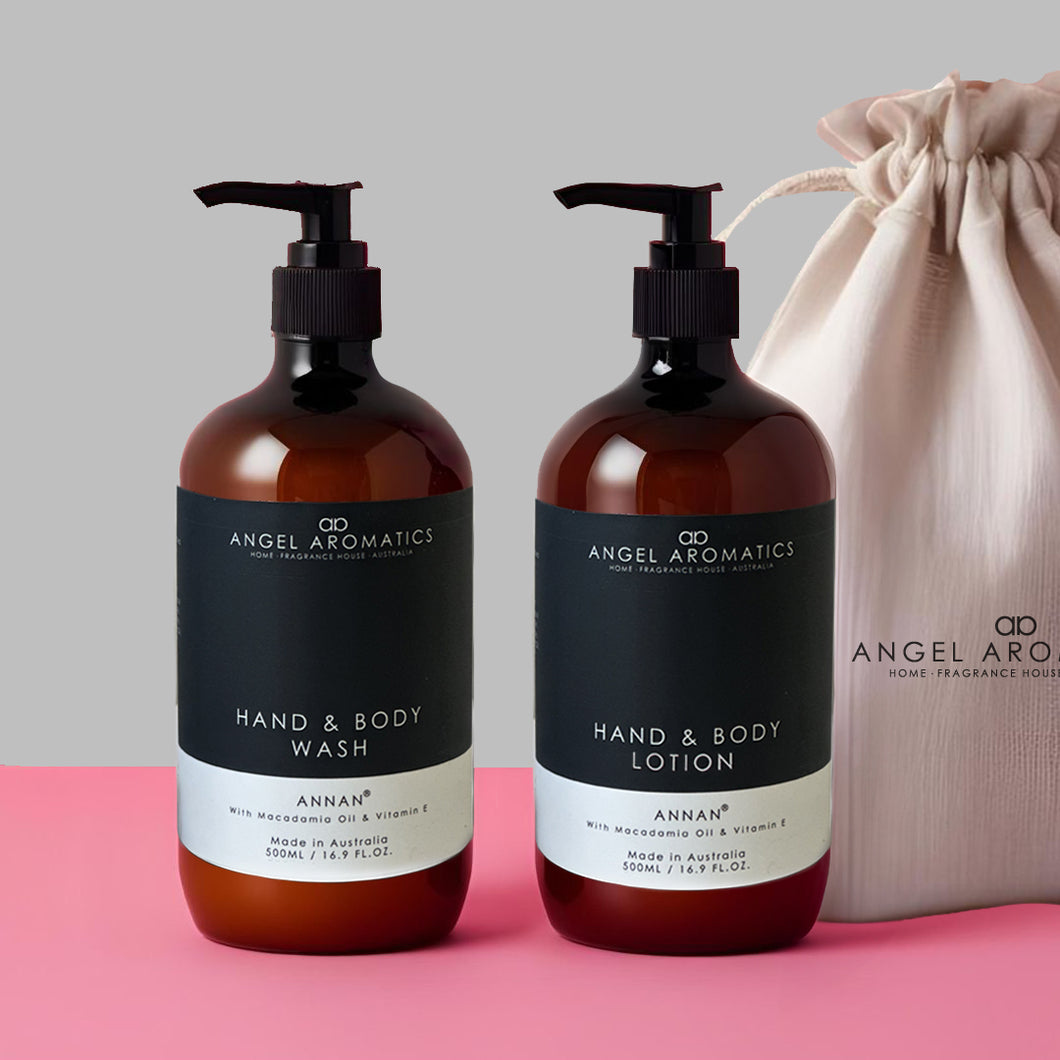 Hand and Body Wash + Lotion 2 x 500ml - Annan Gift Set