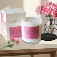 Load image into Gallery viewer, Large Glass Candle (wholesale) - Blush Rose
