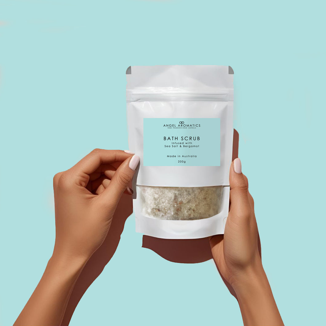 Body Scrub - Infused with Sea Salt and Bergamot Fragrance