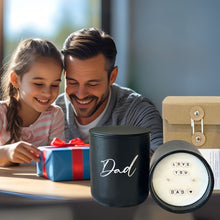 Load image into Gallery viewer, Hidden Message Father&#39;s Day Candle - LOVE YOU DAD

