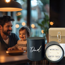 Load image into Gallery viewer, Hidden Message Father&#39;s Day Candle - WORLDS BEST DAD
