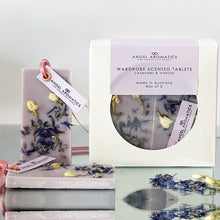 Load image into Gallery viewer, NEW Wholesale Wardrobe Scented Wax Tablets - Lavender and Vanilla fragrance
