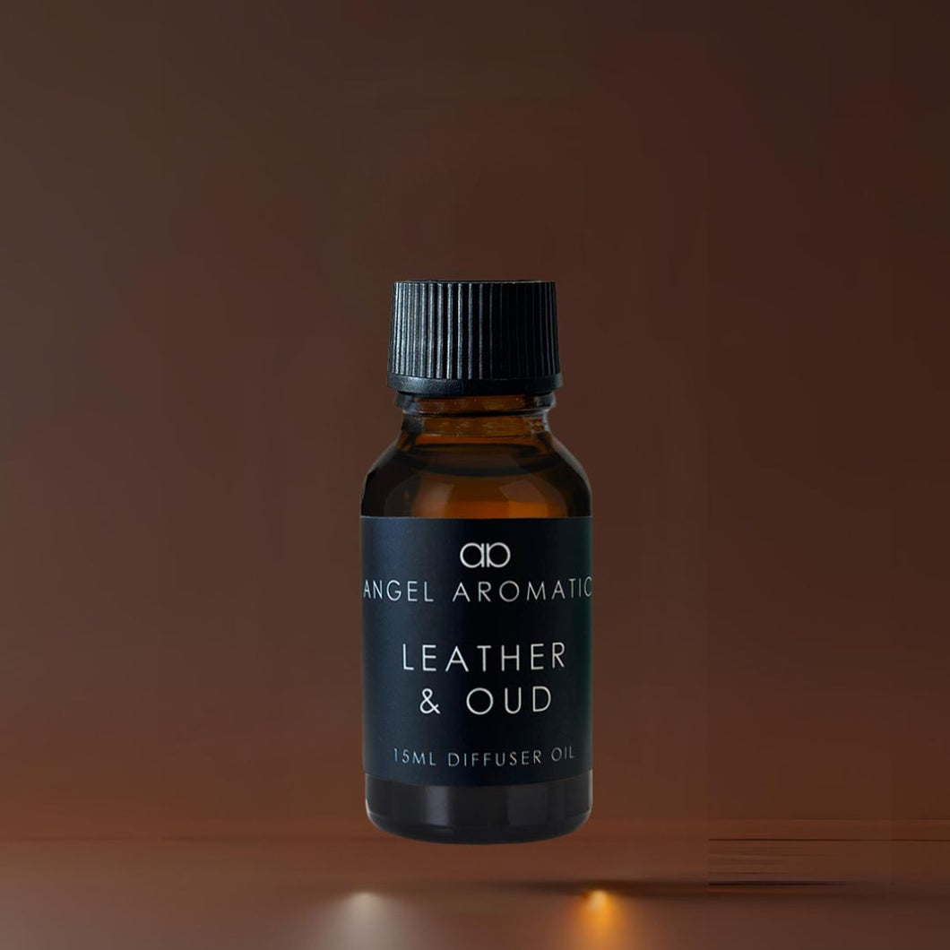Leather and Oud 15ml Diffuser Oil - Luxe Edition