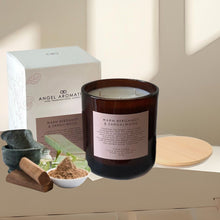 Load image into Gallery viewer, Large Glass Candle (wholesale) - Warm Bergamot &amp; Sandalwood
