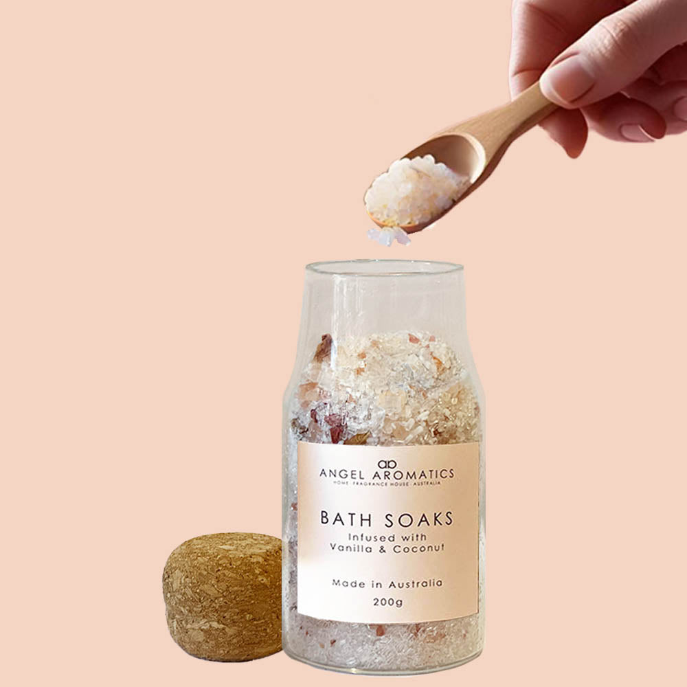 Bath Soaks - Infused with Vanilla and Coconut Fragrance