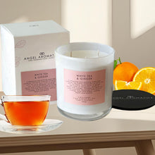 Load image into Gallery viewer, Large Glass Candle (Wholesale) - White Tea &amp; Ginger
