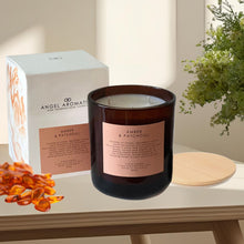 Load image into Gallery viewer, Large Glass Candle (Wholesale) - Amber Patchouli
