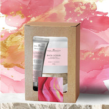 Load image into Gallery viewer, Body Scrub and Hand Cream Set - Champagne Peony Fragrance
