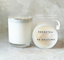 Load image into Gallery viewer, Secret Message Candle (wholesale) - PREGNANCY ANNOUNCEMENT
