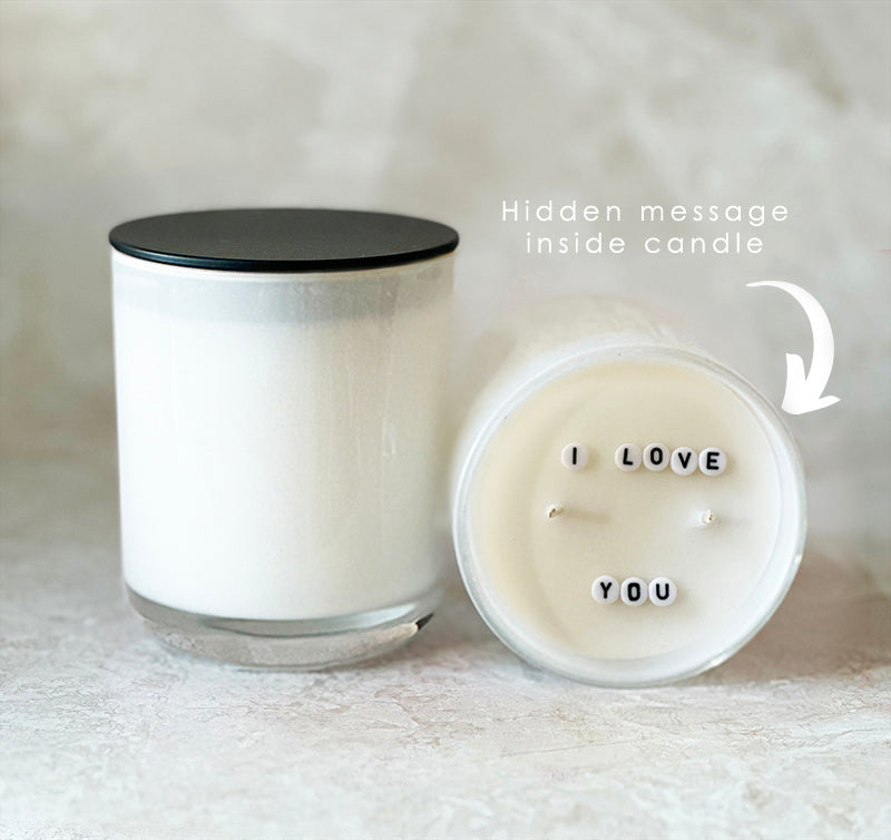 Secret Message Candle (wholesale) - I LOVE YOU