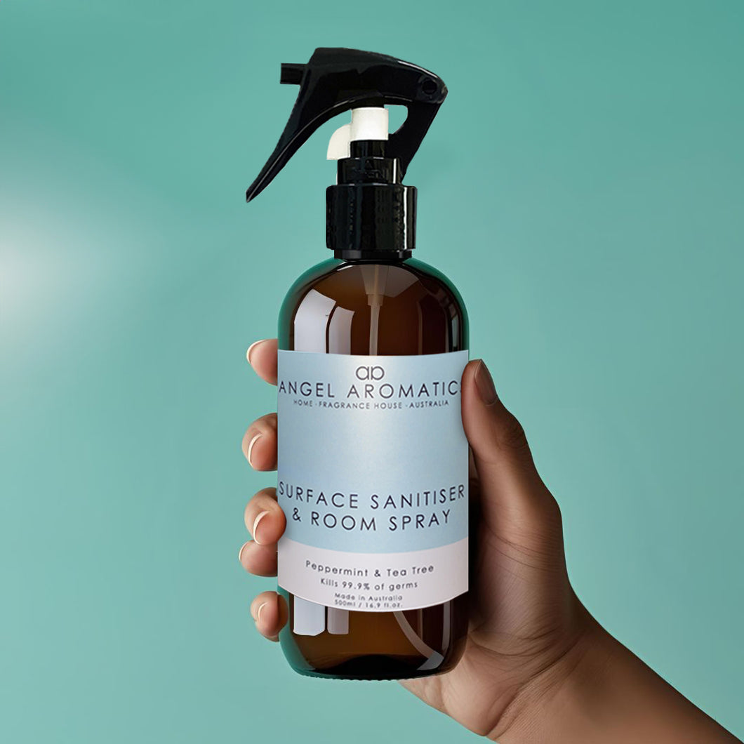 Surface Sanitiser and Room Spray 500ml - Peppermint & Tea Tree Oil