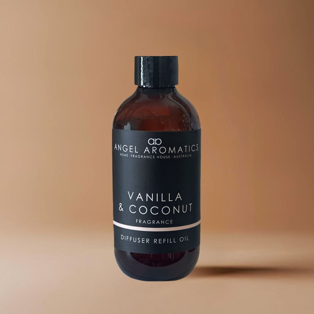 Refill 200ml Diffuser Reed Oil - Vanilla and Coconut
