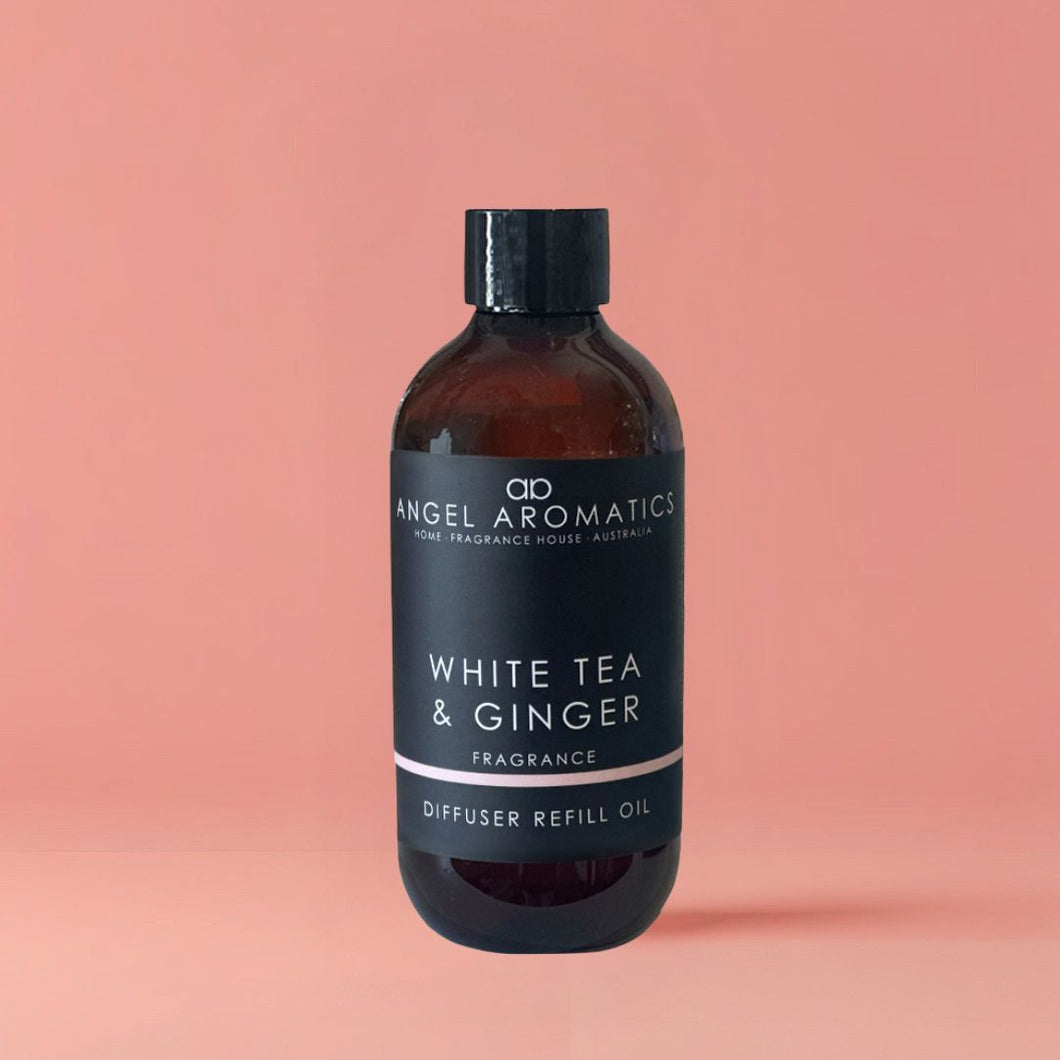 Refill 200ml Diffuser Reed Oil - White Tea & Ginger