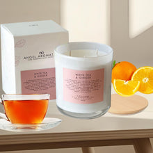 Load image into Gallery viewer, Large Glass Candle (Wholesale) - White Tea &amp; Ginger
